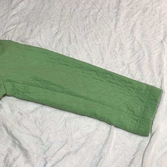 Sag Harbor 2 Buttons Blazer Women’s Size 14 Color Green Quilted Notched Collar. - Picture 12 of 13